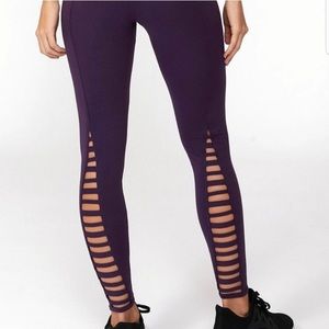 Marika Purple Cutout Leggings